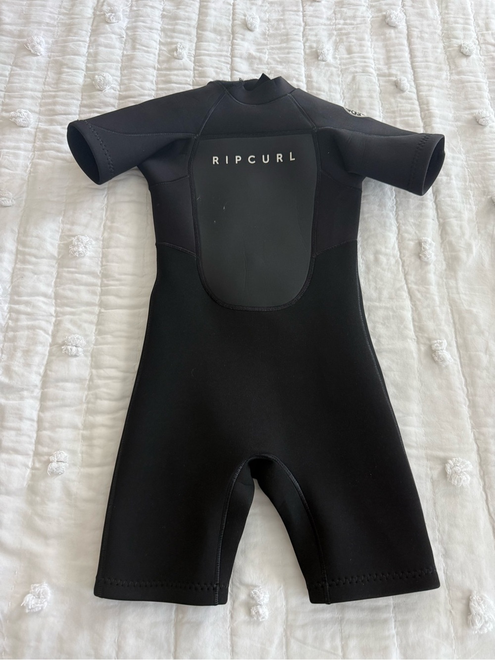 Rip Curl Black Short-Sleeve Neoprene Springsuit